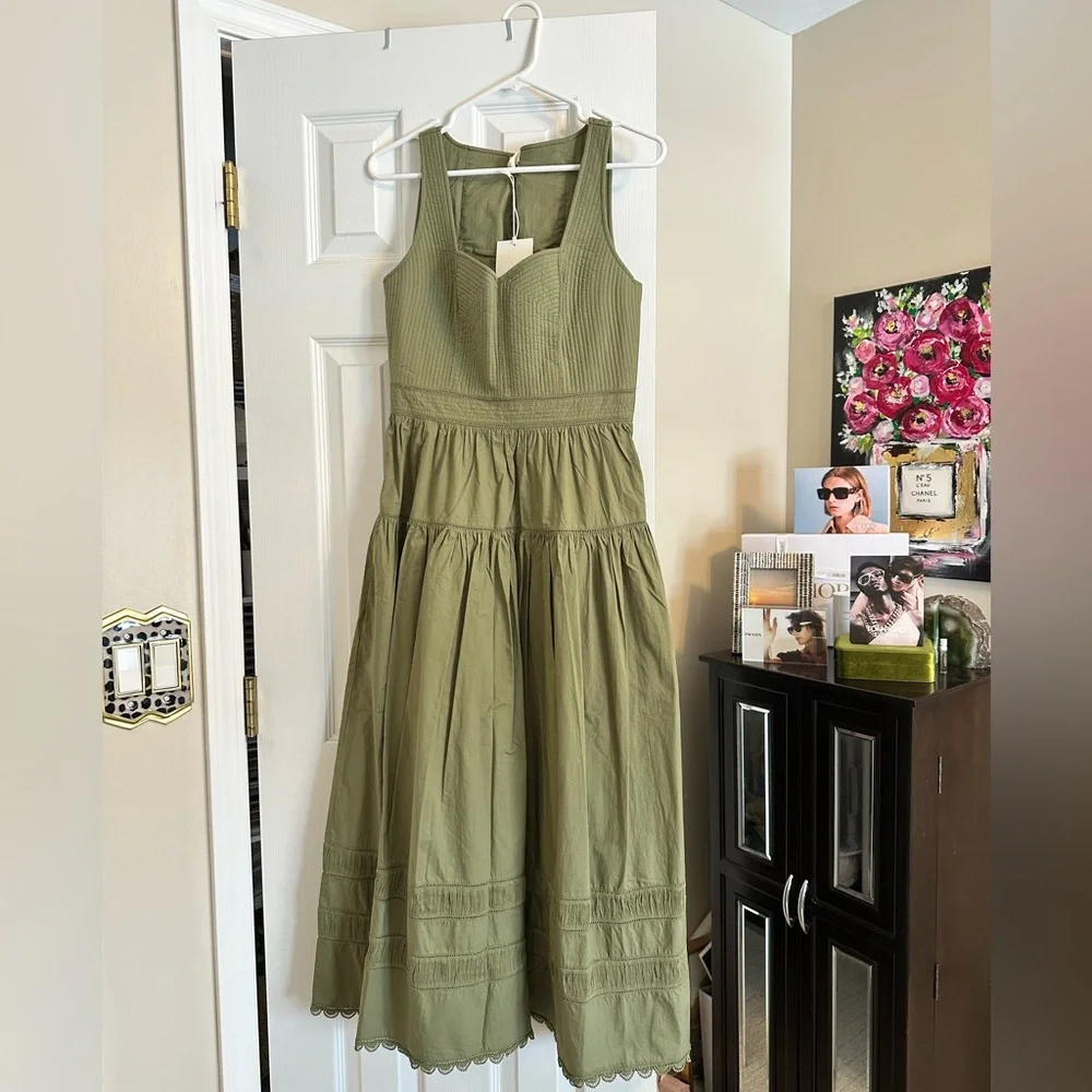 NWT Ulla Johnson Isadora Dress - Lichen Size 4 - Picture 5 of 7